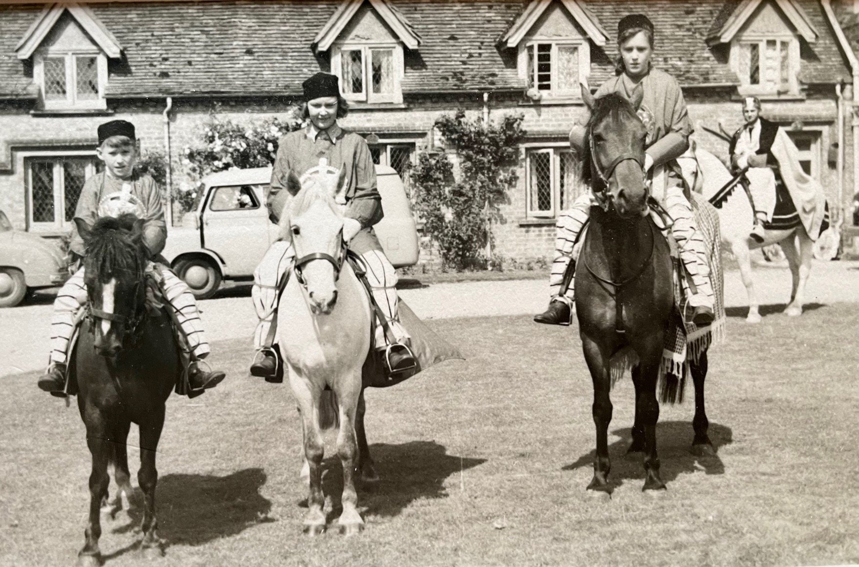Performers at 1953 Hinchingbrooke Castle Pageant