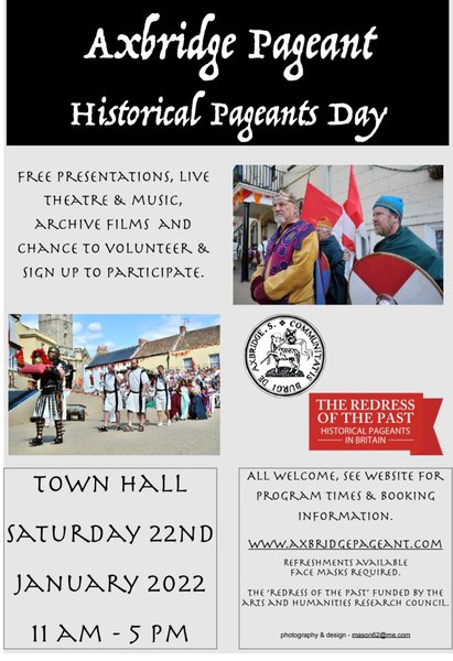 Poster from Axbridge Pageant Historical Pageants Day